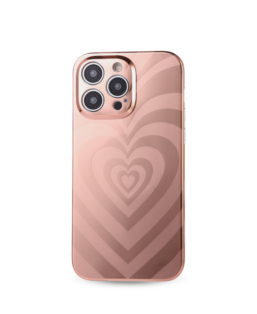 Rose Gold Hearts MagSafe Phone Case luxylemon