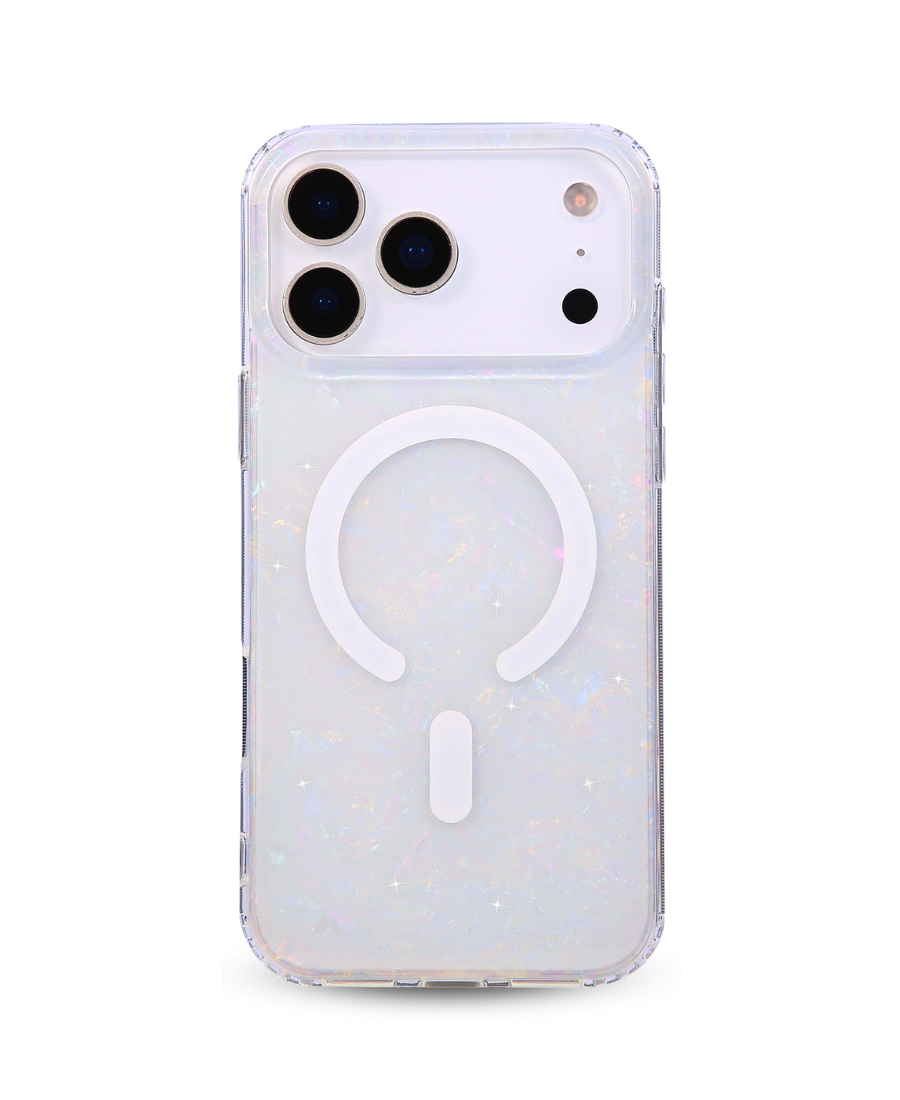 White Mother of Pearl MagSafe Phone Case – luxylemon White Mother of Pearl MagSafe Phone Case – luxylemon