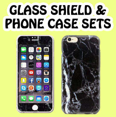 Glass Shield & Phone Case Sets