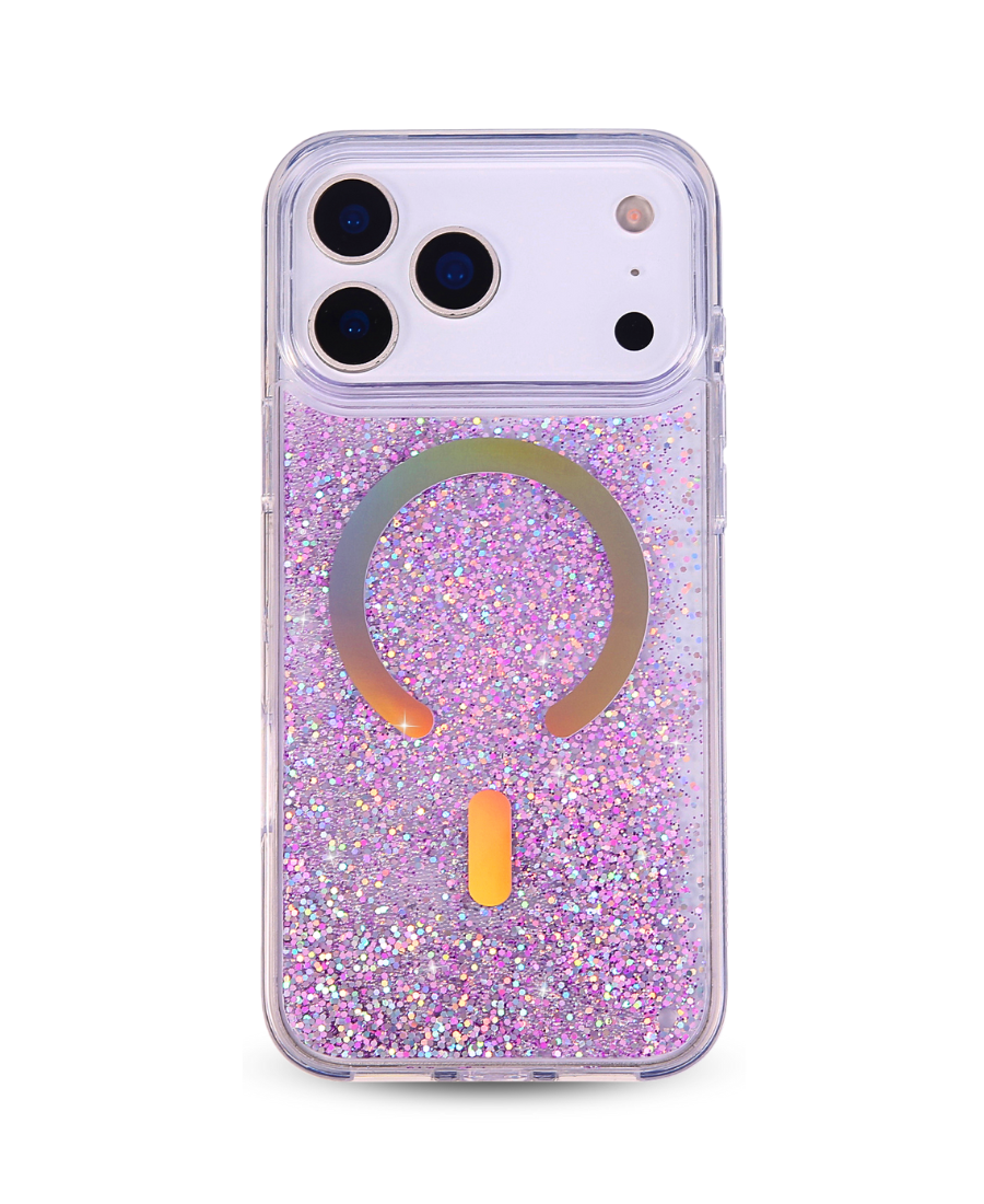 Purple Holo Glitter MagSafe Phone Case