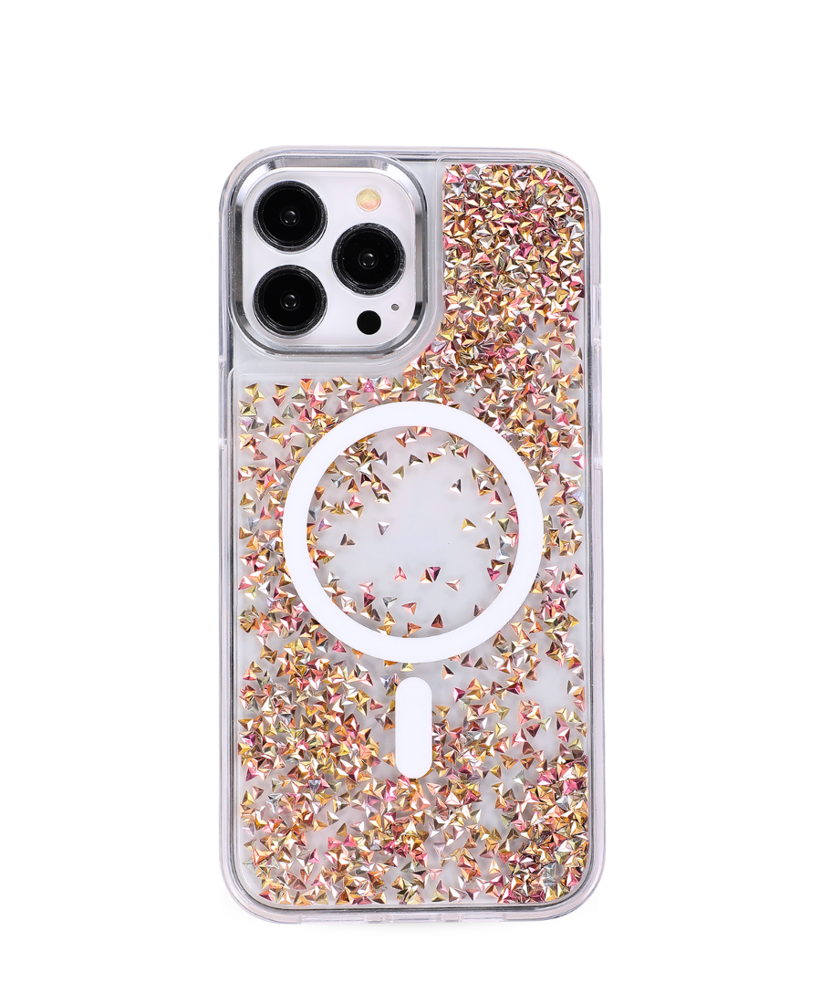 Gold Prism Glitter MagSafe Phone Case