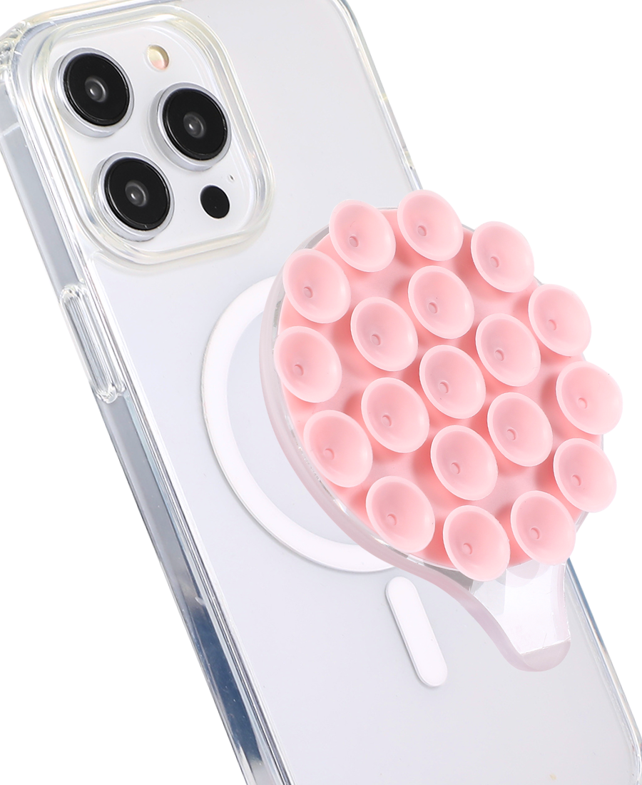 Pink Sticky MagSafe Suction Phone Mount