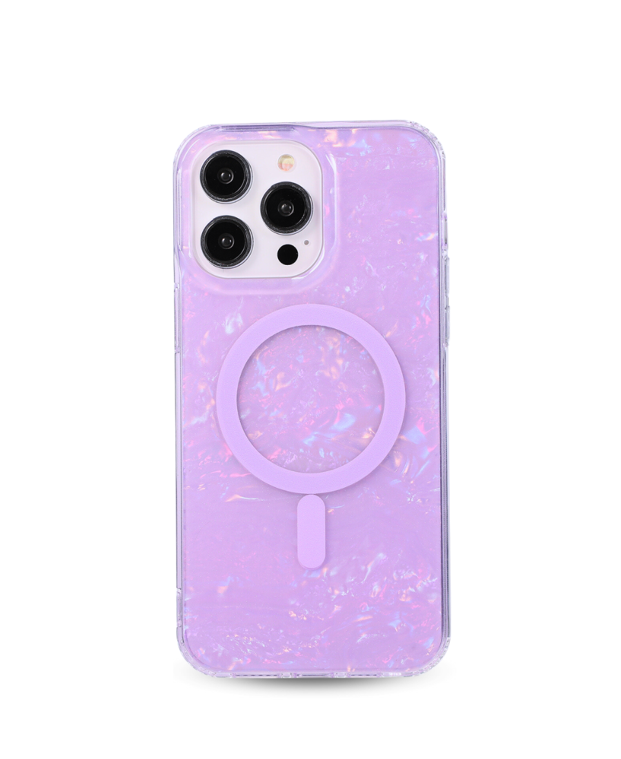 Purple Mother of Pearl MagSafe Phone Case