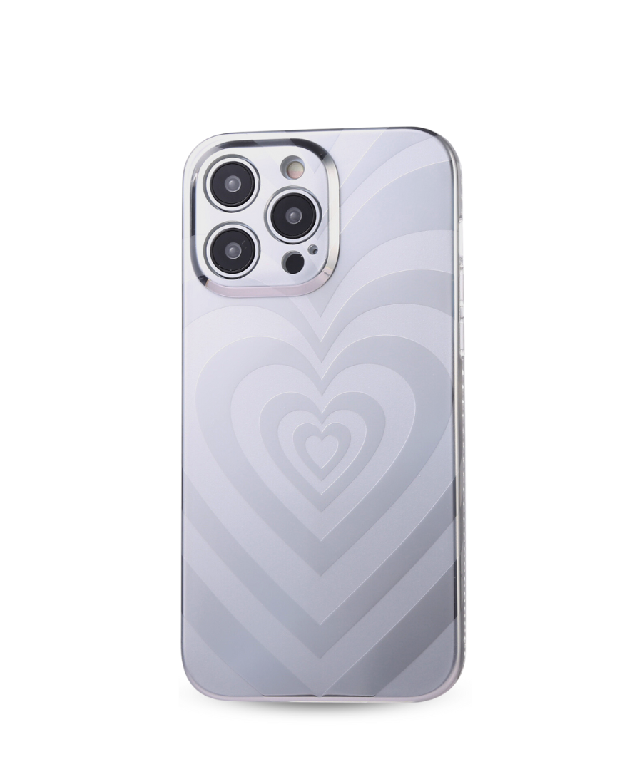 Silver Hearts MagSafe Phone Case