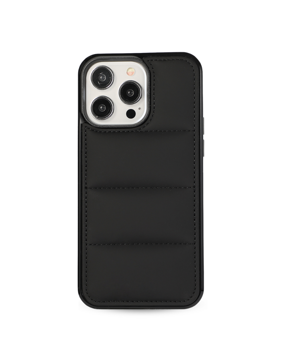 Black Puffy Phone Case