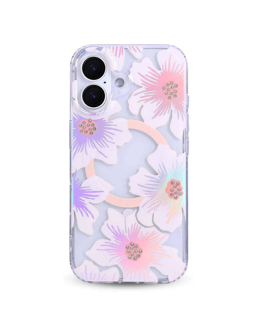 Sweet Blooms Holo MagSafe Phone Case