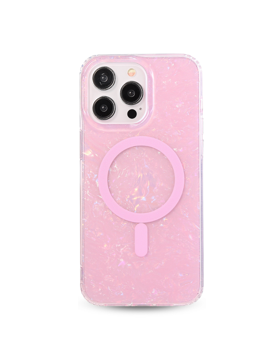 Pink Mother of Pearl MagSafe Phone Case