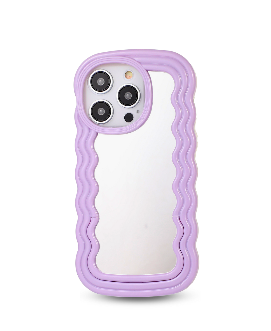 Purple Wavy Mirror Phone Case