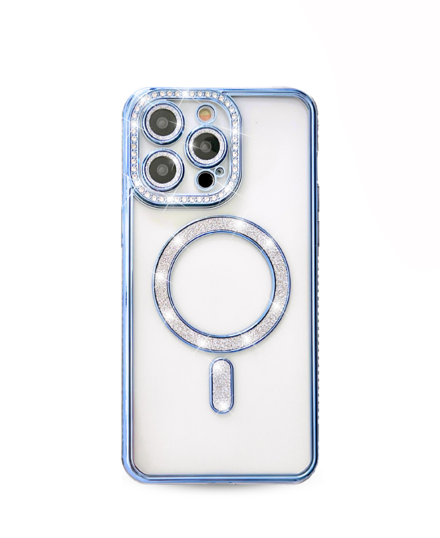 Blue Glam MagSafe Phone Case