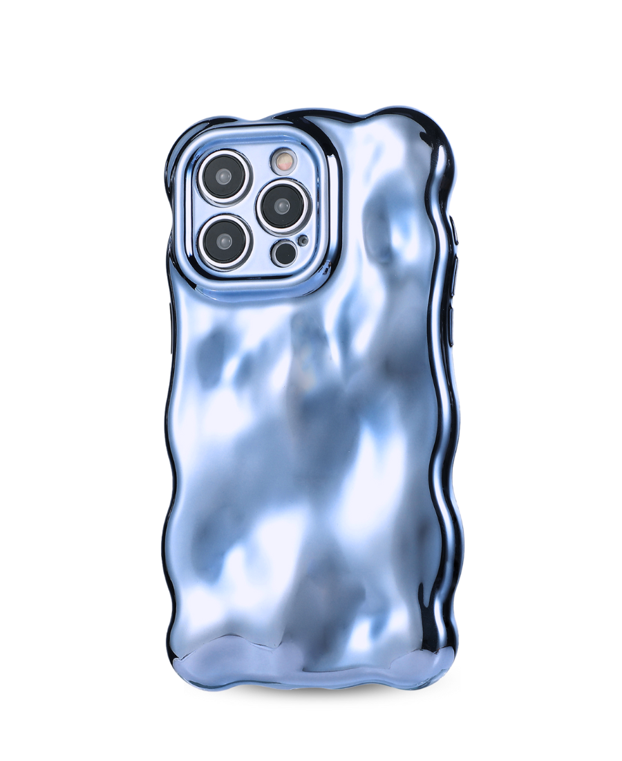 Blue Metallic Fantasy Phone Case – luxylemon Blue Metallic Fantasy Phone Case – luxylemon