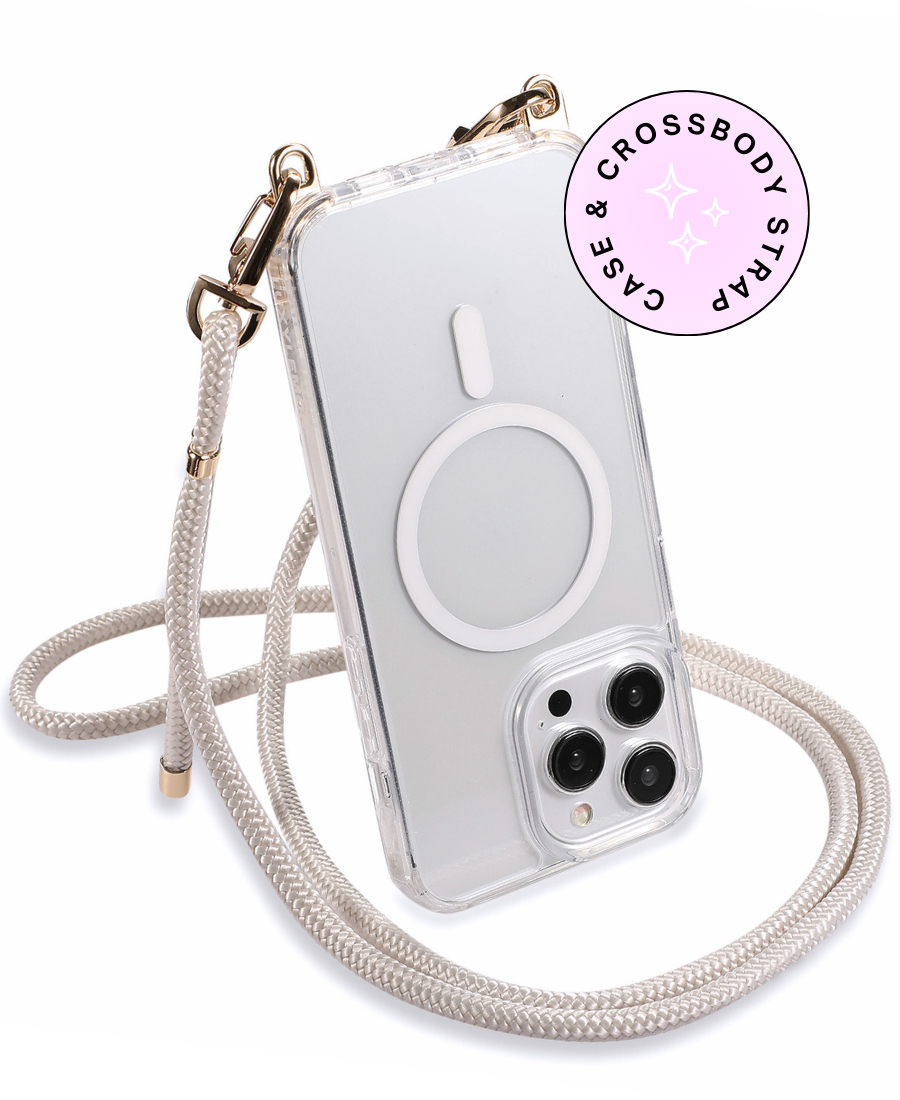 Clear MagSafe Crossbody Case Set