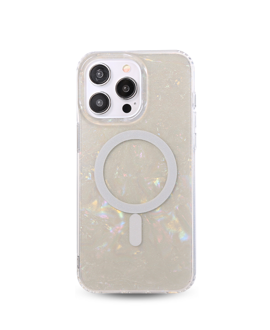 Gray Mother of Pearl MagSafe Phone Case
