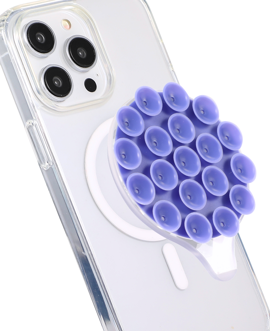 Purple Sticky MagSafe Suction Phone Mount