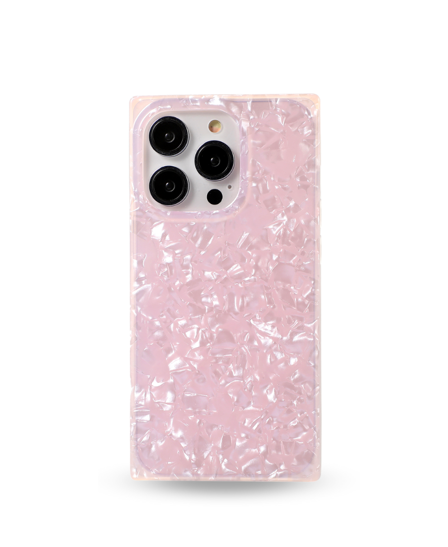 Pink Seashell Boxy Phone Case