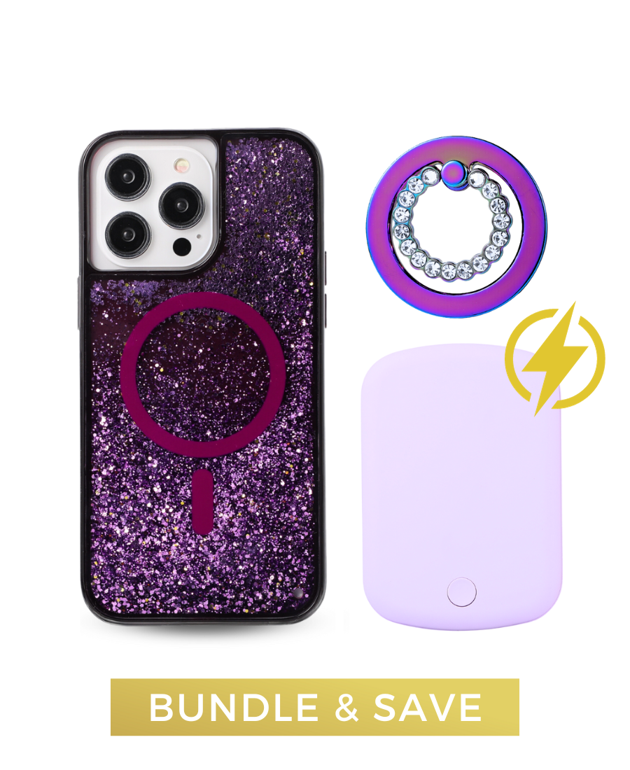 Ultimate Glitter MagSafe Set in Purple