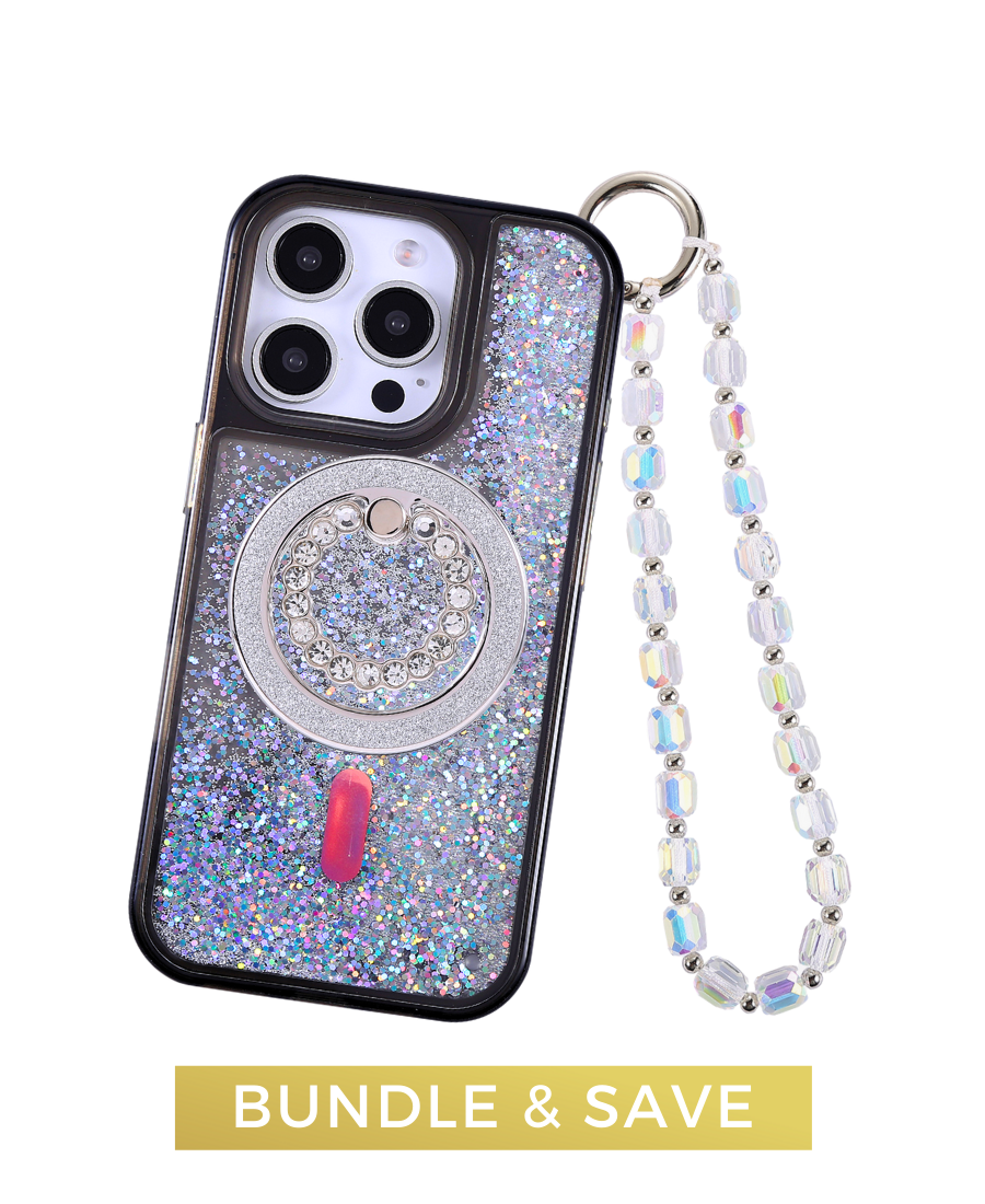 Black Holo Glitter MagSafe Set