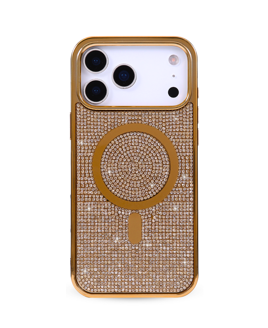Gold Crystal Glam MagSafe Phone Case