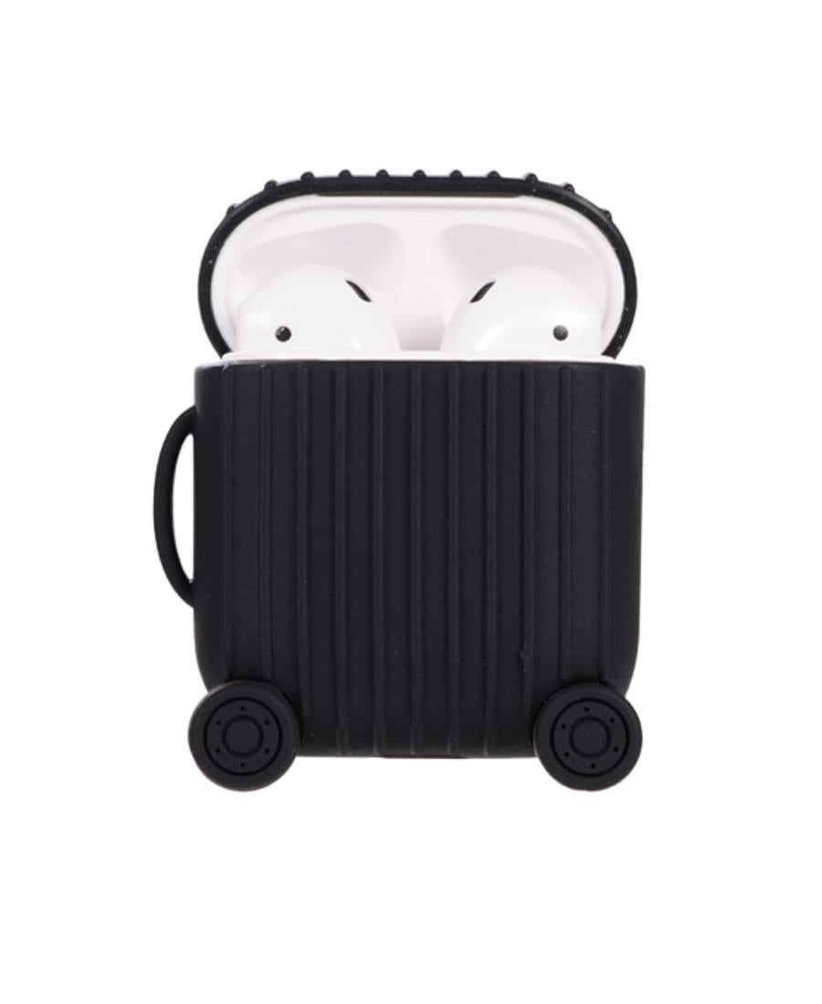 Black Luggage AirPod Holder luxylemon