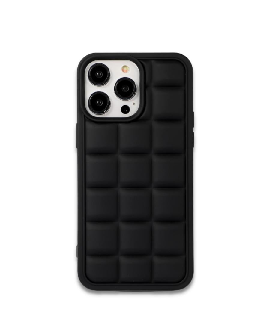 Black Puff Phone Case