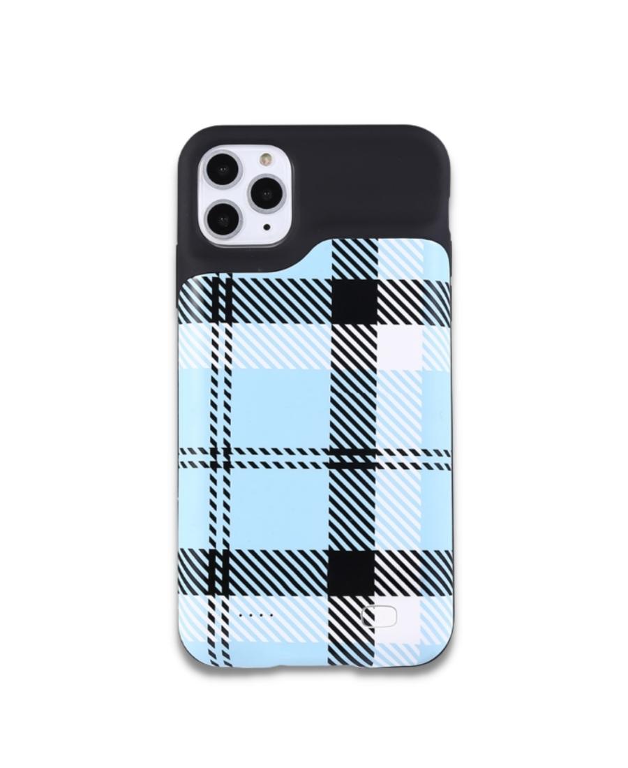 Blue Plaid Ultra Battery Case