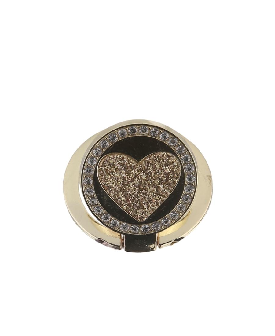 Gold Circle Heart Ring Holder