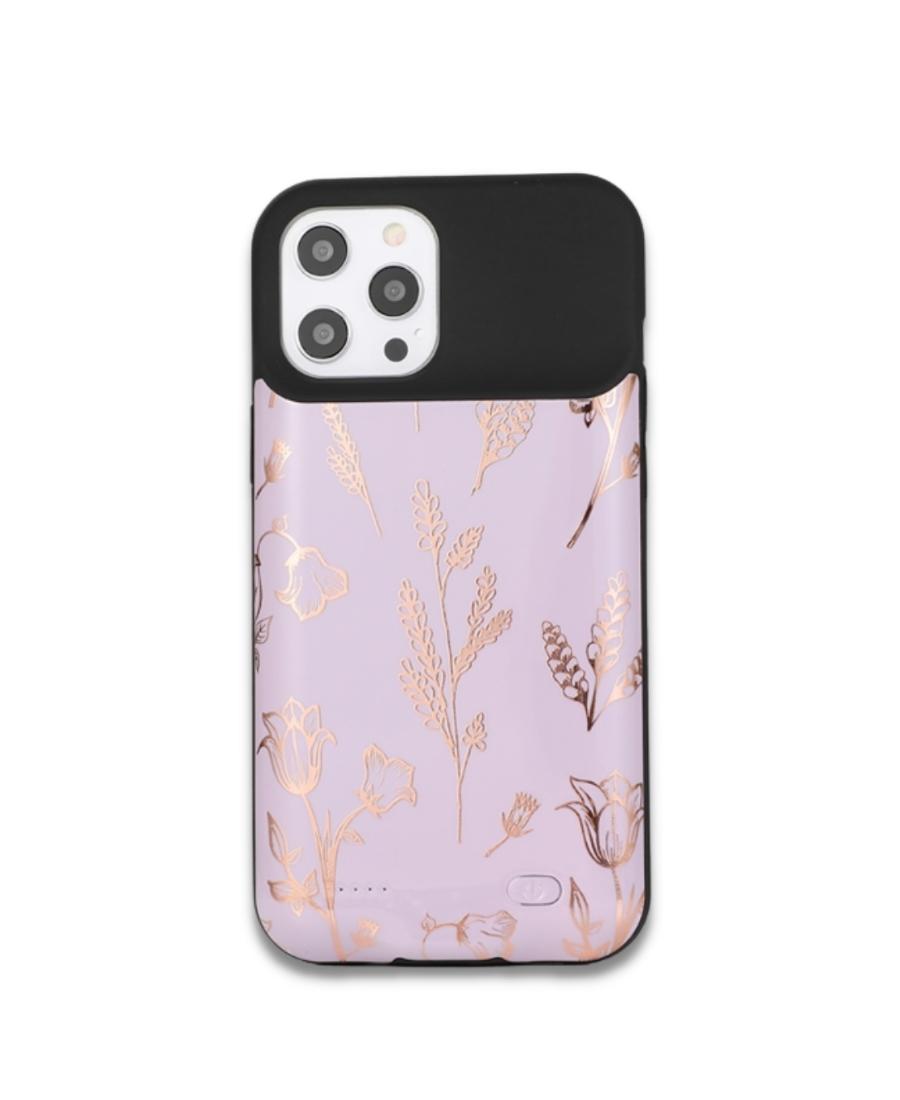 Lilac Metallic Floral Ultra Battery Case