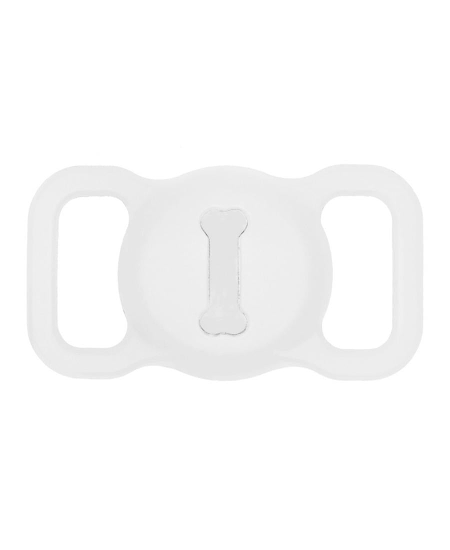 White AirTag Collar Holder