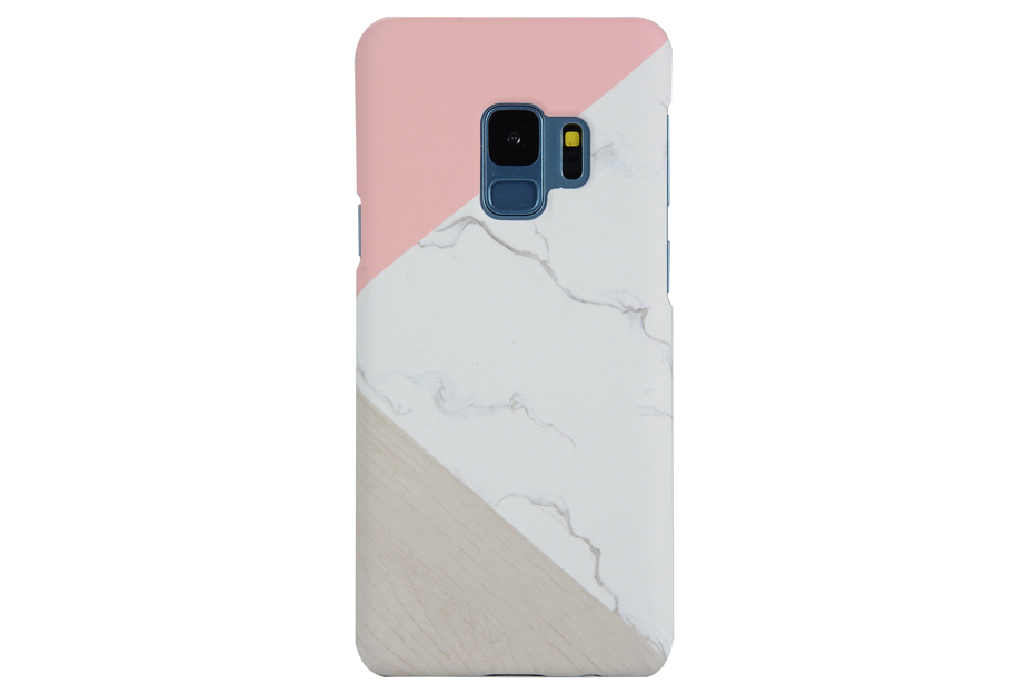 Pink & Gray Marble Trio Samsung Phone Case