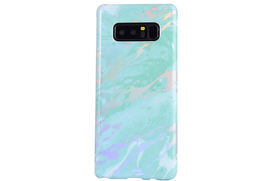 Blue Holo Marble Samsung Phone Case
